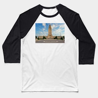 Nebraska State Capitol Building Baseball T-Shirt